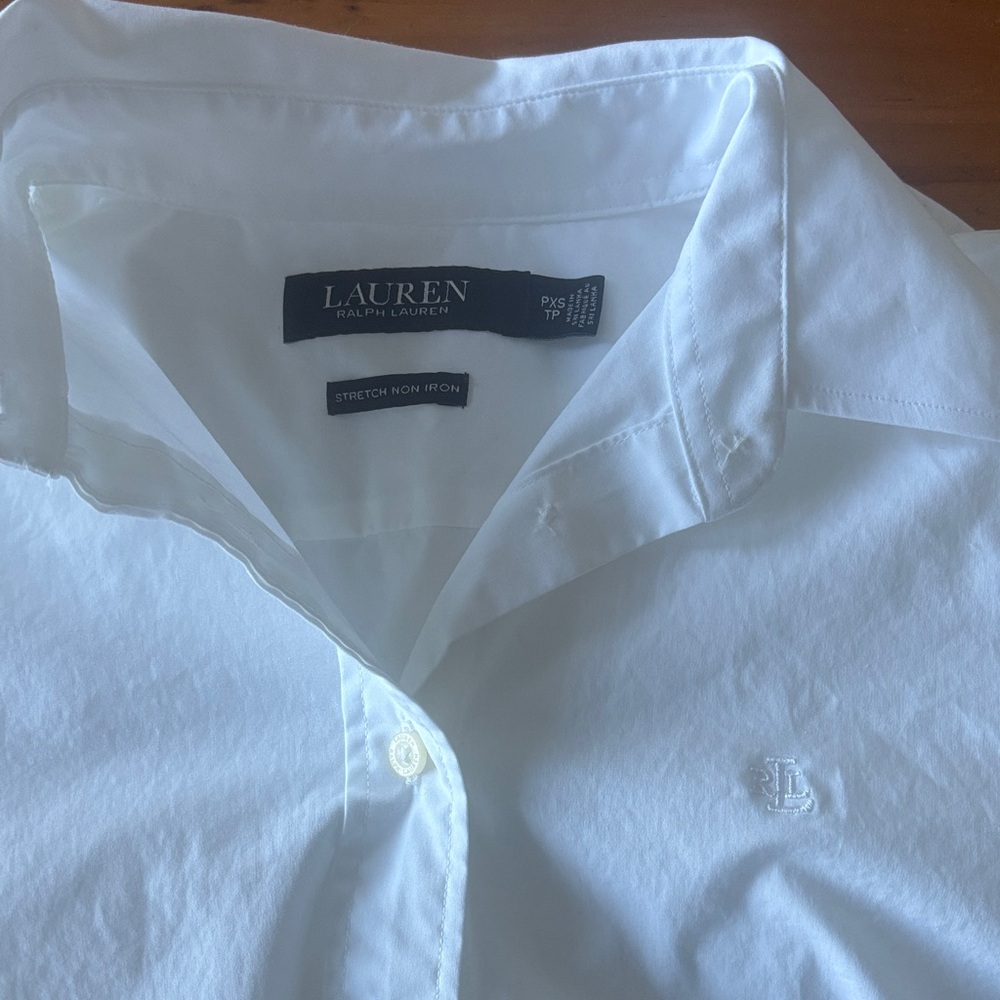 Perfect condition - Lauren Ralph Lauren Crisp White Dress Shirt - Petite XS